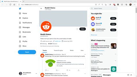 twitter reddit status